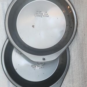Ekco Bakers Secret 9" Cake Pans Set Of 2 Vintage